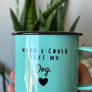 Charming Teal Dog Lover's Mug